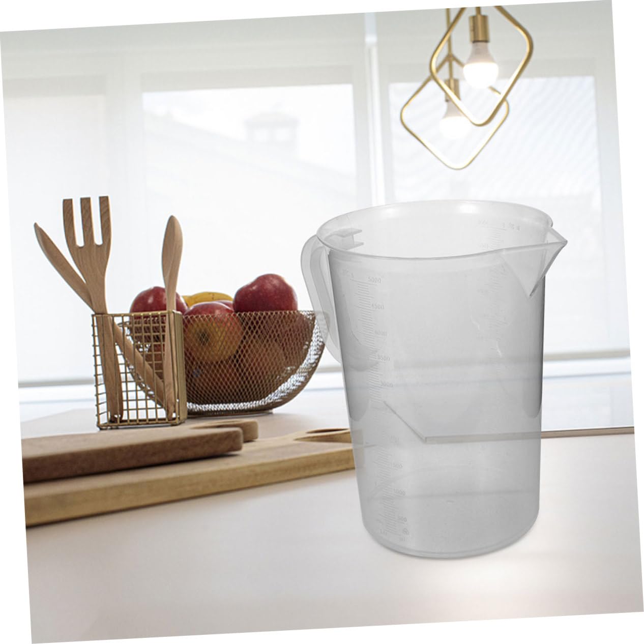 UPKOCH 2pezzi Misurino Graduato in Plastica Marcature Su Entrambi i Lati Per Misurazione Accurata Liquidi Per e