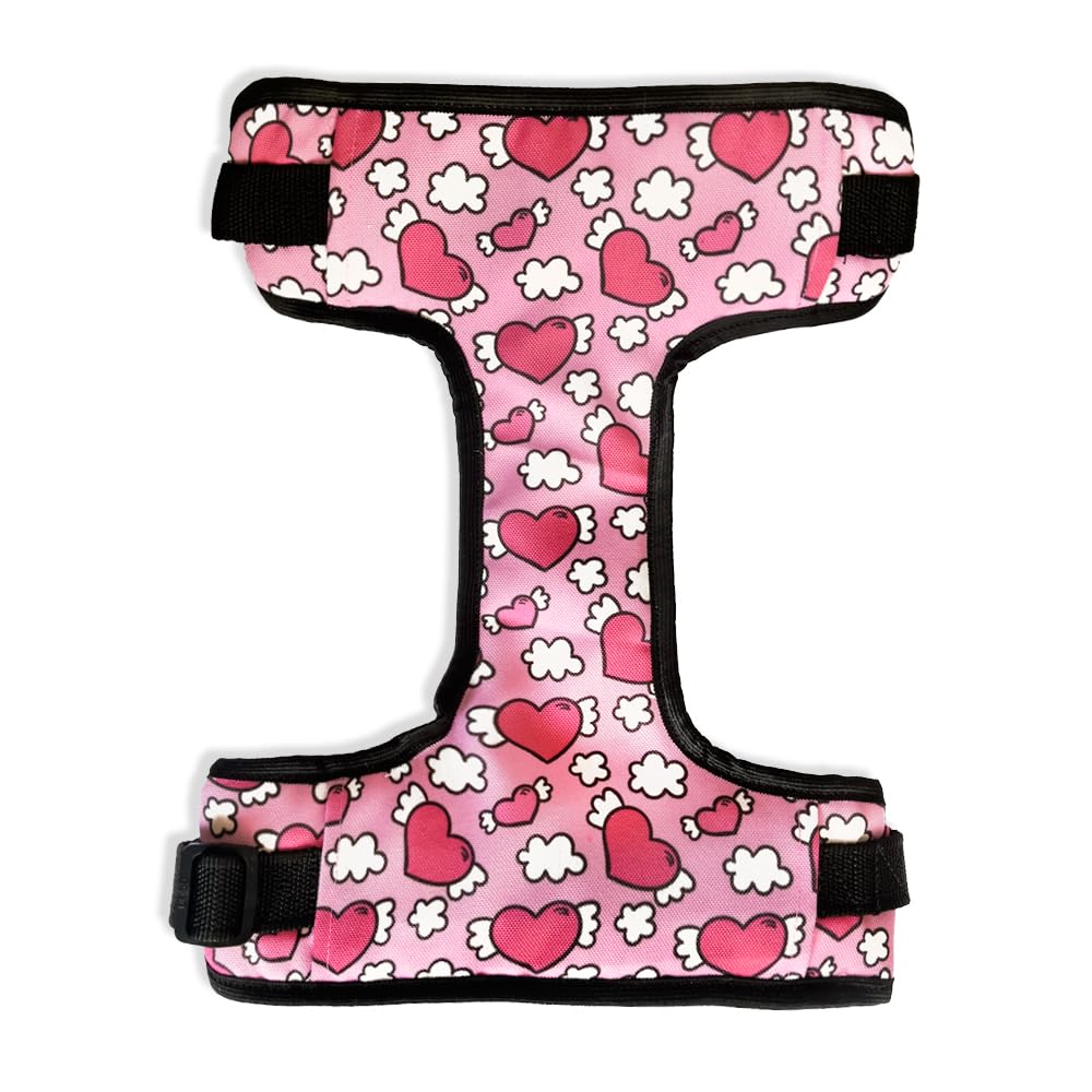 That Dog In Tuxedo Valentines Day Dog Mesh Harness- Adjustable No Pull Body Mesh Harness for Strong pullers (M, Pink) (B0CTG6FBXY) Amazon Price History, Amazon Price Tracker