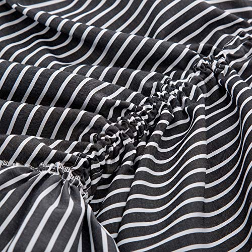 Belle Poque Women's Vintage Stripes Gothic Victorian Skirt Renaissance Style Falda4