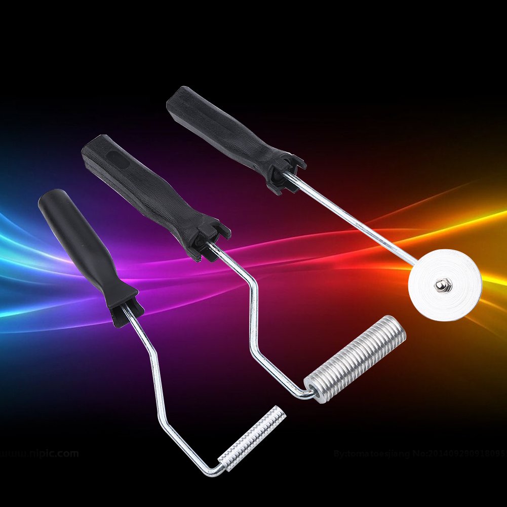 Vetroresina Kit Riparazione, Bubble Paddle Tool, Attrezzo a Paletta per Bolle in vetroresina 3 Pezzi/Kit Rullo laminatore in Lega di Alluminio per Stampo FRP