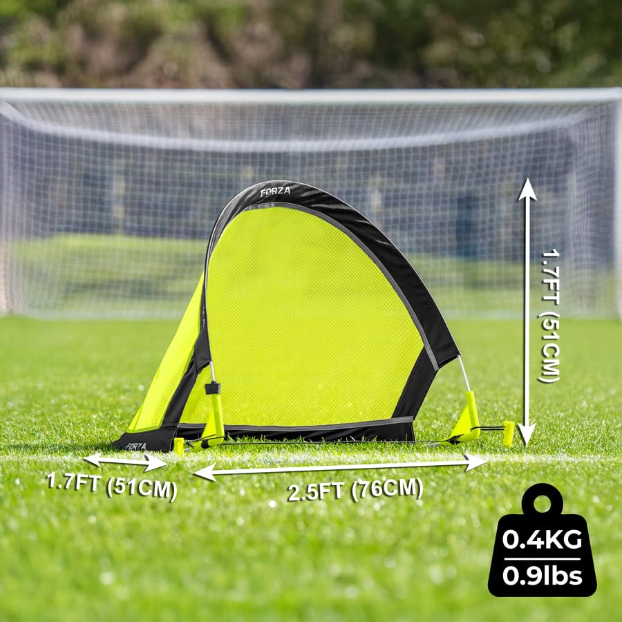 Amazon.com: FORZA Flash Pop-Up Pro Soccer Nets | Portable Backyard