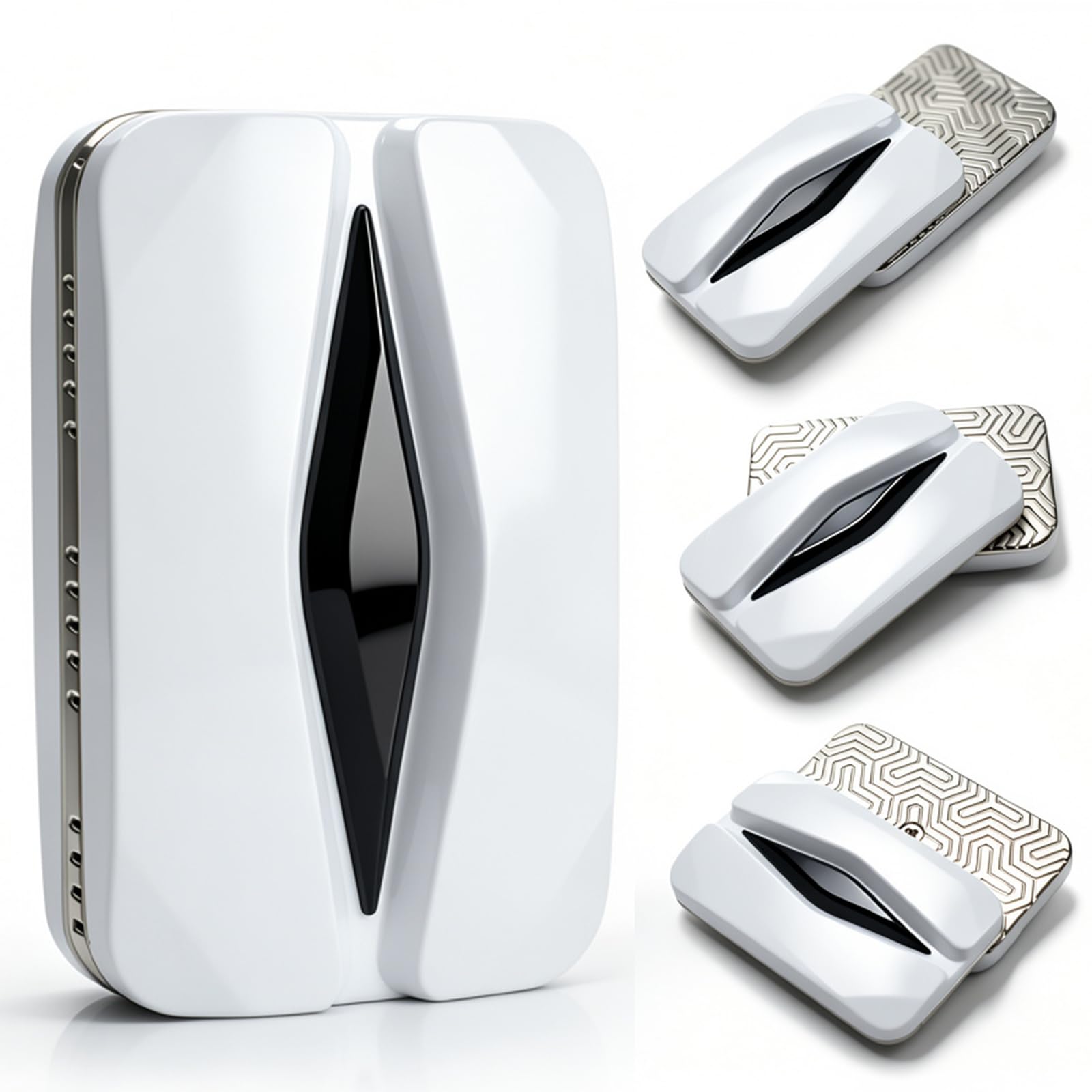 HIDEDC Mountain Fidget Slider, Trackless Design for Fancy Tricks, EDC Fidget Toys Adults Stress Relief Toy for Keep Focus & Anxiety Relief, Best Gadgets for Men (White/Black) — image 1