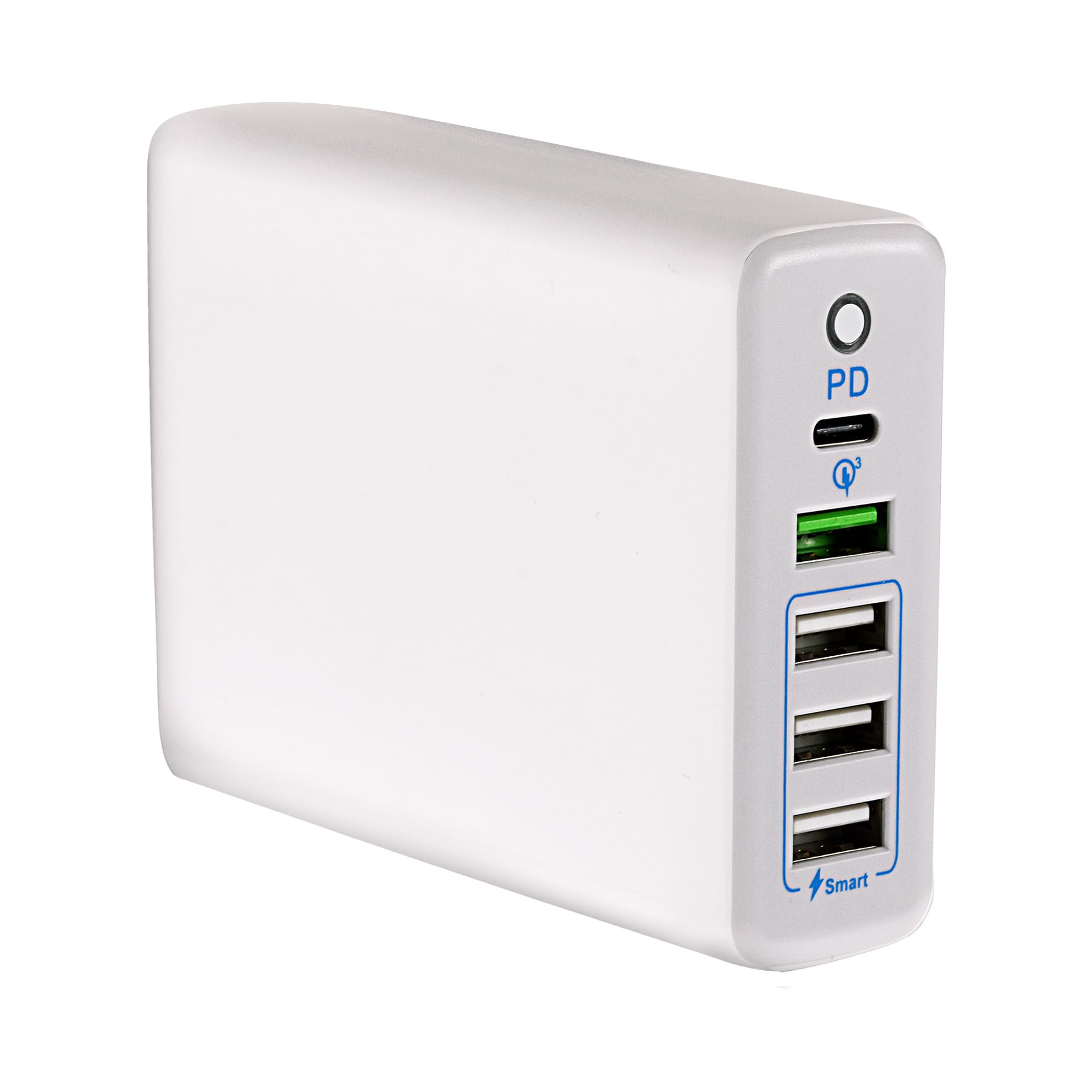 Maplin 5 Port (1X Usb-C Pd / 4X Usb-A 3.0 Qc) 20W High Speed Usb Charger With 1.6M Cable