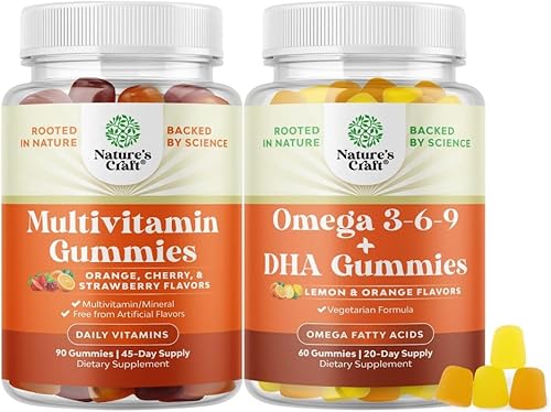 Paquete de gomitas multivitamínicas – Gomitas multivitamínicas halal con biotina B12 zinc y vitamina D y Omega 3 6 9 DHA vegetarianas gomitas para