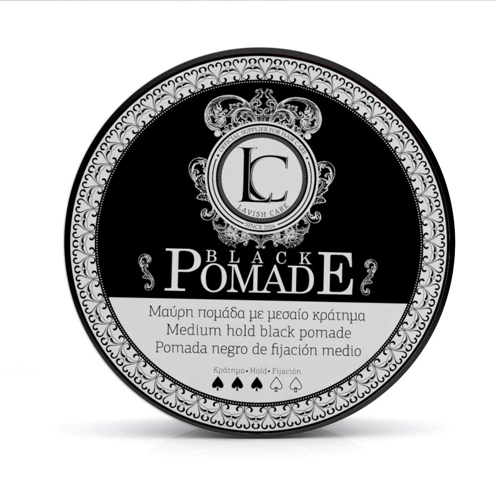 BlackPomade Cera Colorata Per Capelli Nera 100ml Lavish Care Fissaggio Medio