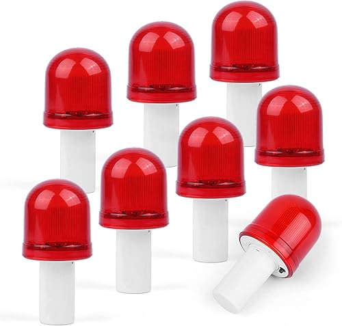 Miniatura 9 de BATTIFE Paquete de 2 luces LED de advertencia con cono de tráfico, lámpara de bloqueo de carretera de 360 grados visible con 3 modos intermitentes