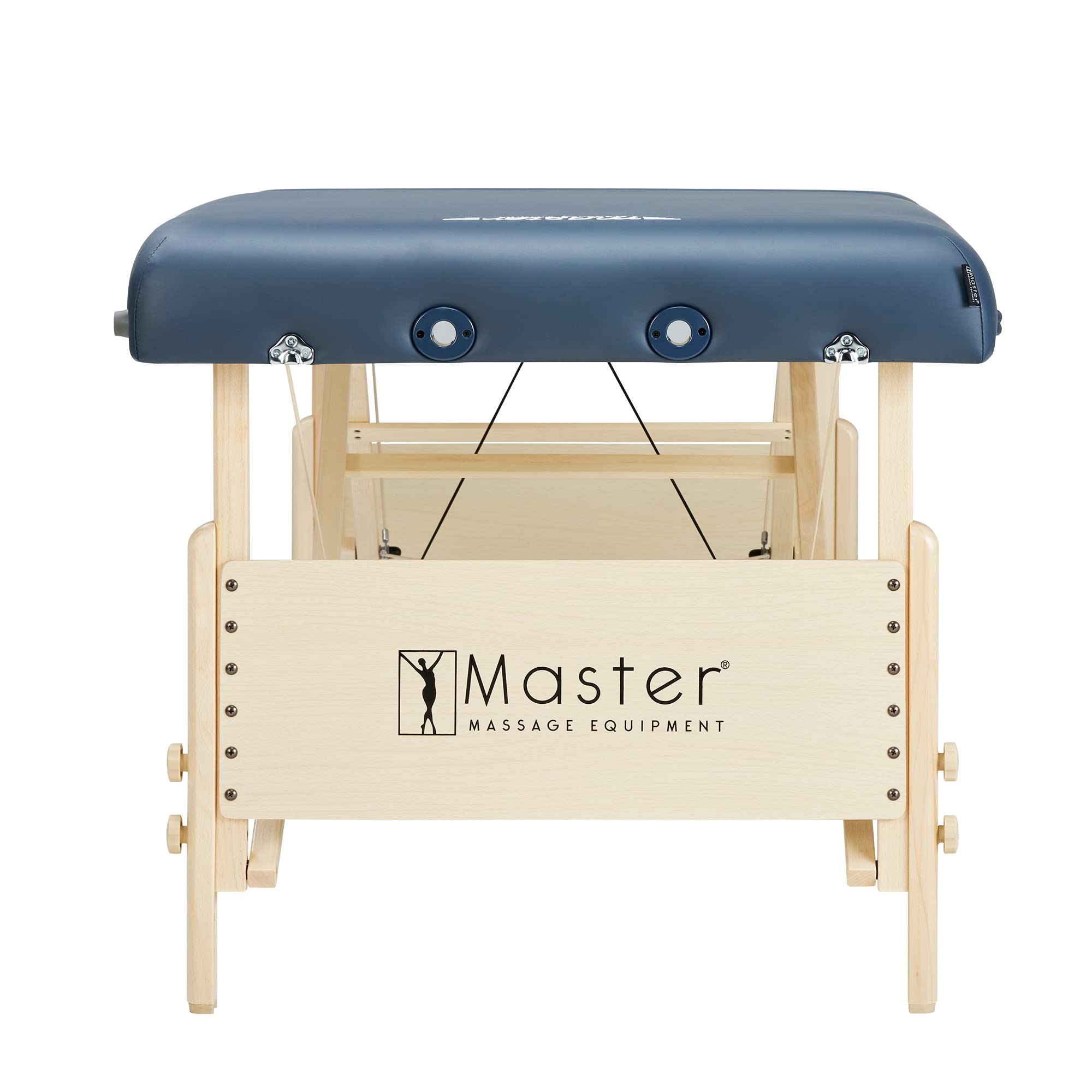 Master Massage Coronado - Paquete portátil Pro de altura ajustable, capacidad de trabajo de 340 kg y acolchado de espuma de 7,6 cm, cama de tatuaje, mesa de pestañas, azul real, 76 cm