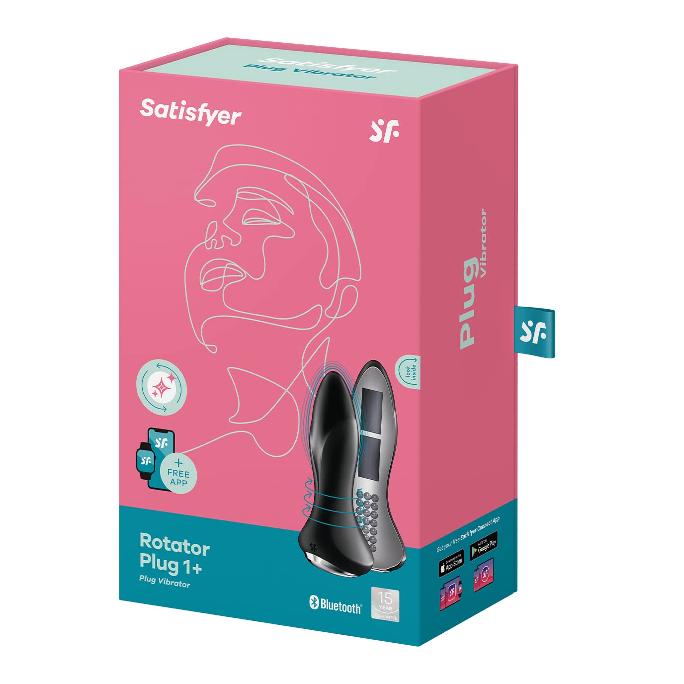 Satisfyer Rotator Plug 1 Connect App Bluetooth Analvibrator | 13,5 cm