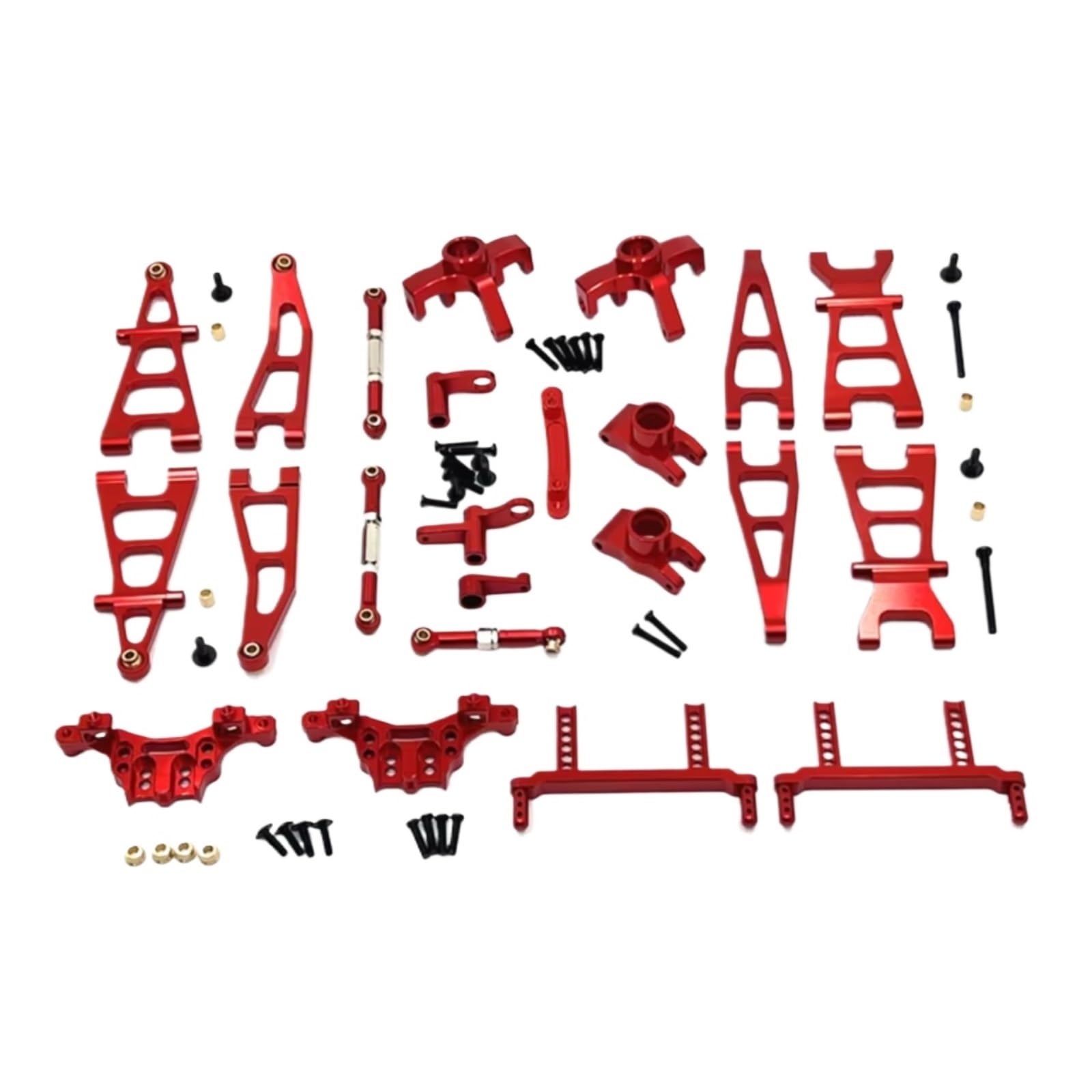 Knuckle sterujące RC do Kyamrc G161 G162 G169 1/16 metalowe do zestawu kubków kierownicy wahacza zdalnego sterowania, części samochodowe i akcesoria, ulepszona wymiana i użytkowanie (czerwone)
