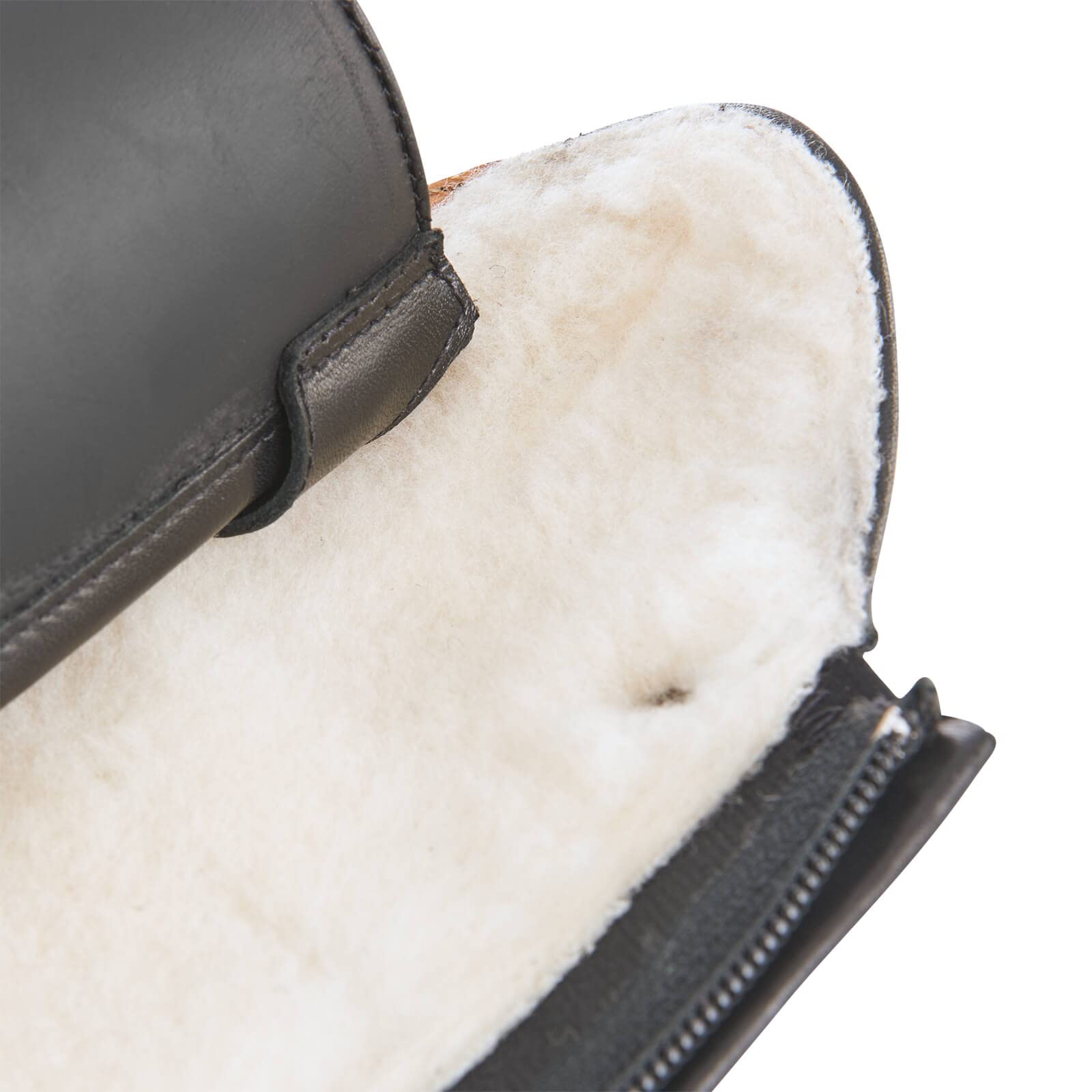 Busse LAVAL Pure Wool - Botas de equitación de invierno con cordones, color negro