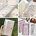 Clear Sticker Organizer Storage Binder for Kpop Deco Stickers A6 Sticker Book Collecting Album for Planner Scrapbook and Journal Stickers Displaying Double-sided 50 Pocket