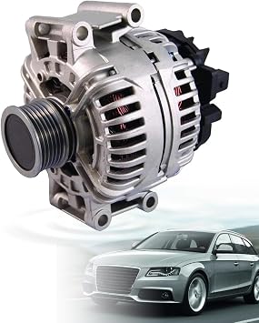 06H903016L 12V 140Amp Alternator Fits for A4 A5 Quattro | Compatible with Audi A4 2.0L 09-12 A5 2.0L 10-13 S4 3.0L 2010 Q5 2.0L 11-12 Replace 06H903016LX 6-Groove Pulley Clockwise