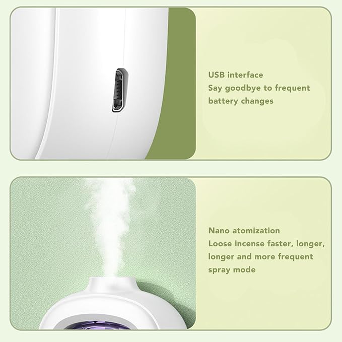 Difusor aromático eléctrico, 4 modos de niebla para hogar y oficina miniatura 8