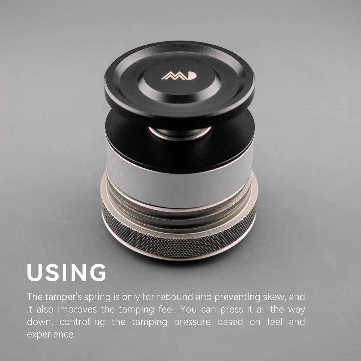 MADBALL Design, Anti-bias Spring Coffee Tamper and Dosing Ring Set For Picopresso, Portable Coffee Accessories For Picopresso