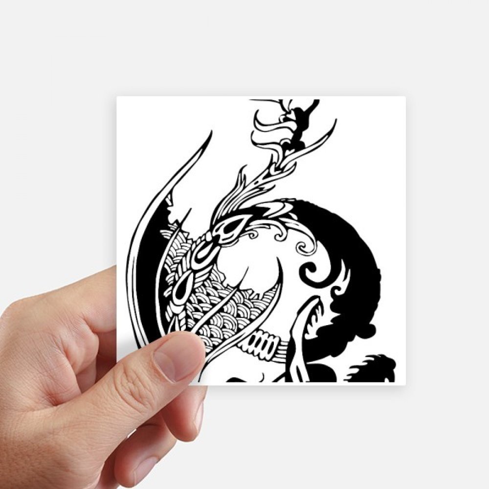Autocollant dragon peinture chine traditionnelle 10cm sticker multicolor pc valise