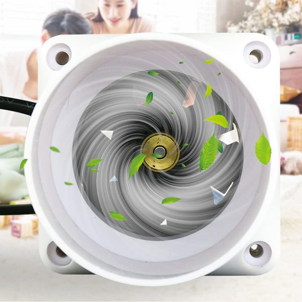 Exhaust Fan Kitchen 2 Inch Quiet Round Extractor Fan Ventilation Duct Fan Vent Mini Blower for Office, Bathroom, Hall, Hotel, Hydroponic (Adjustable Speed 6W)