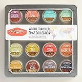 Chef's Daughter World Traveler Gift Collection Travel Spice Kit - 12 Artisan Spice Blends 66g