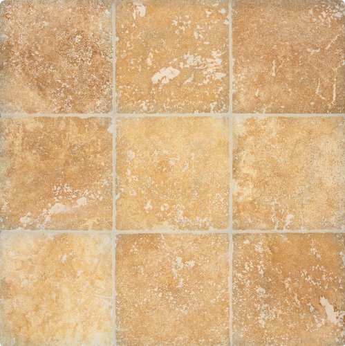 Arizona Tile 4 by 4-Inch Tumbled Travertine Tile, Alexandria, 5-Total
