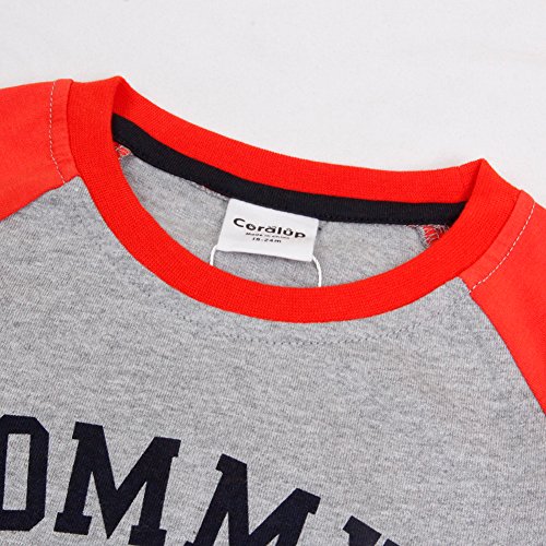 Toddler Boys Girls Unisex Cotton 2-Piece Long-Sleeve Shirts and Pants Playwear Set4