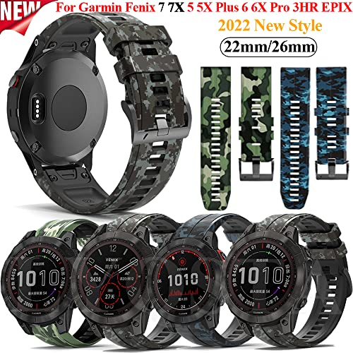 Bracelet silicone pour Fenix 7X résistant à la transpiration sans irritation