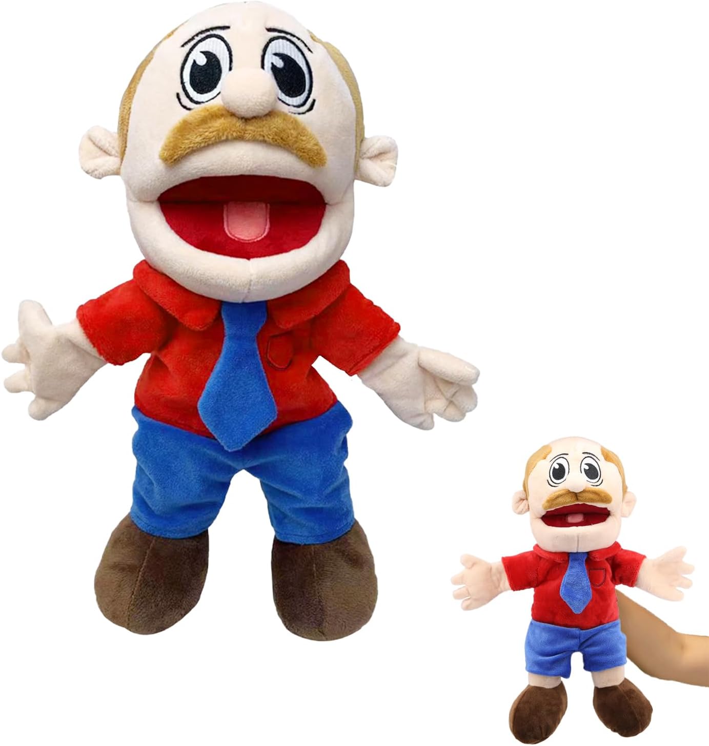 Jeffy Puppet for Kid Cute JR Hand Puppet Toys Action Rich to Role Play