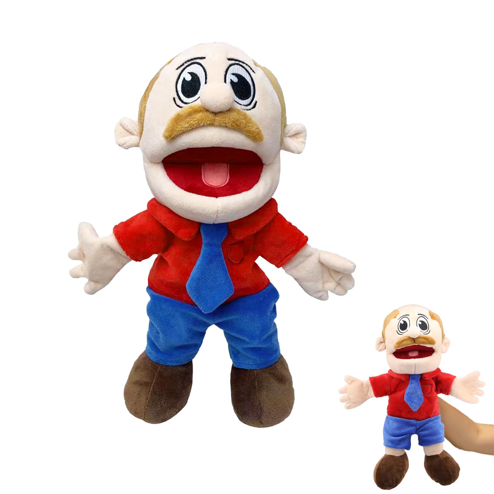 Jeffy Hand Puppets for Kid Jeffy's Classmates JR Hand Puppet Toys to Role Play Cute Cartoon Puppets for Adults Kids Interactive Performance Storytelling(Dad)