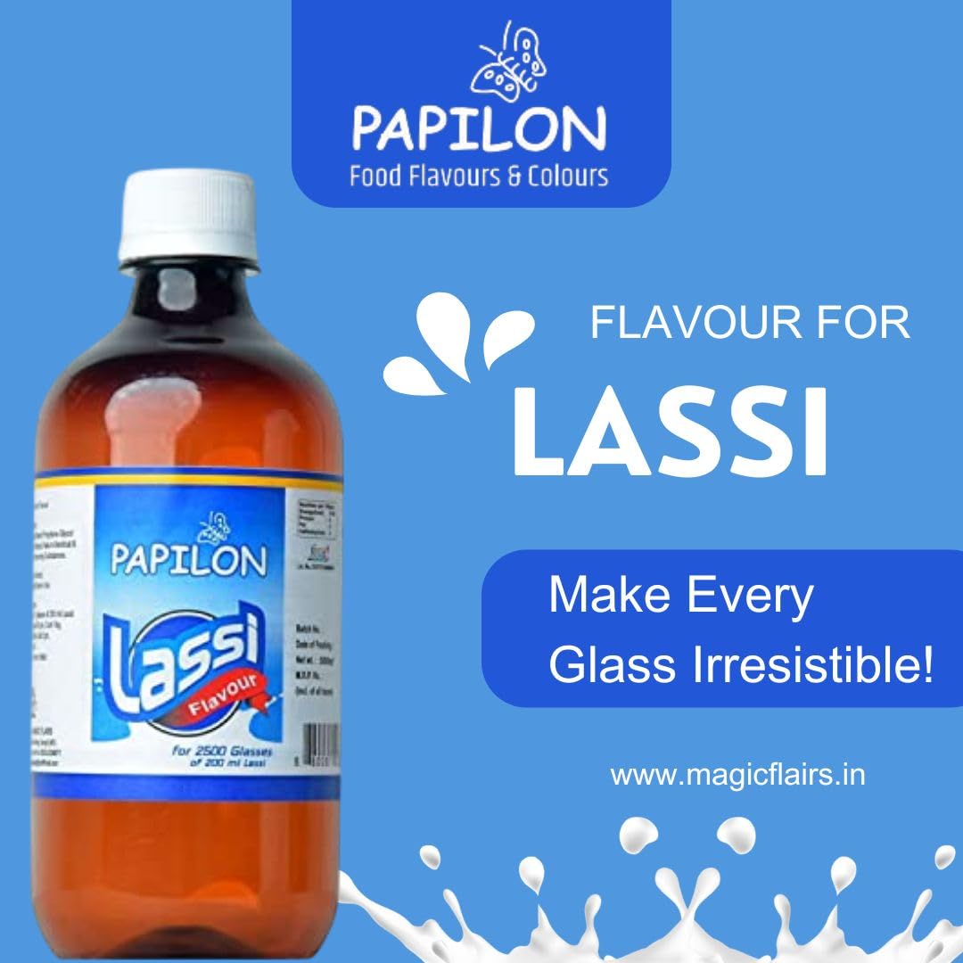 PAPILON Concentrated Lassi Flavour (500ml) | Specially for Lassi Making 1