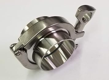 TIB Performance Stainless Tri Clamp Clover assembly, Sizes 1/2" to 6 1/4" O.D Tube 4" O.D.