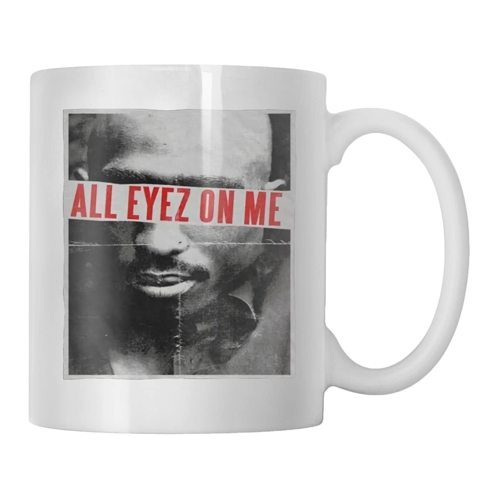 VOLTX DESIGN - Printed Tupac All Eyes On Me 2Pac Ceramic Coffee Mug (330ml)