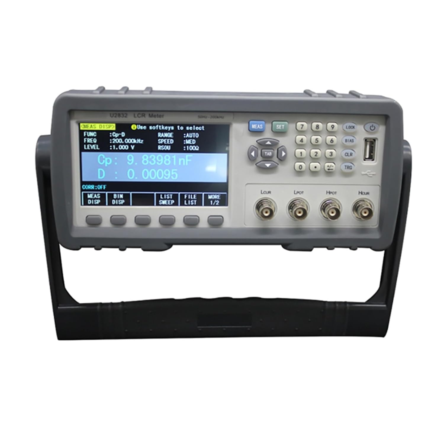 Capacitance Meter, High-Precision LCR Digital Bridge 200kHz Bridge Tester Capacitance Resistance Impedance Inductance