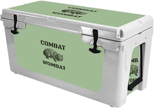 MightySkins (enfriador no incluido) Skin compatible con RTIC 65 Cooler (modelo 2017) - Combat Wombat | Funda protectora de vinilo duradera y única |