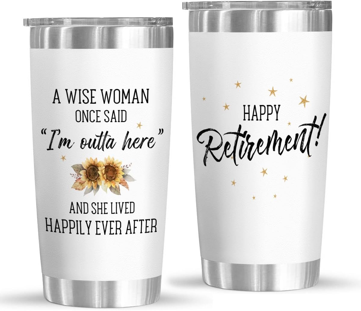 CHOANG Retirement Gift for Woman 2024 A Wise Woman Once