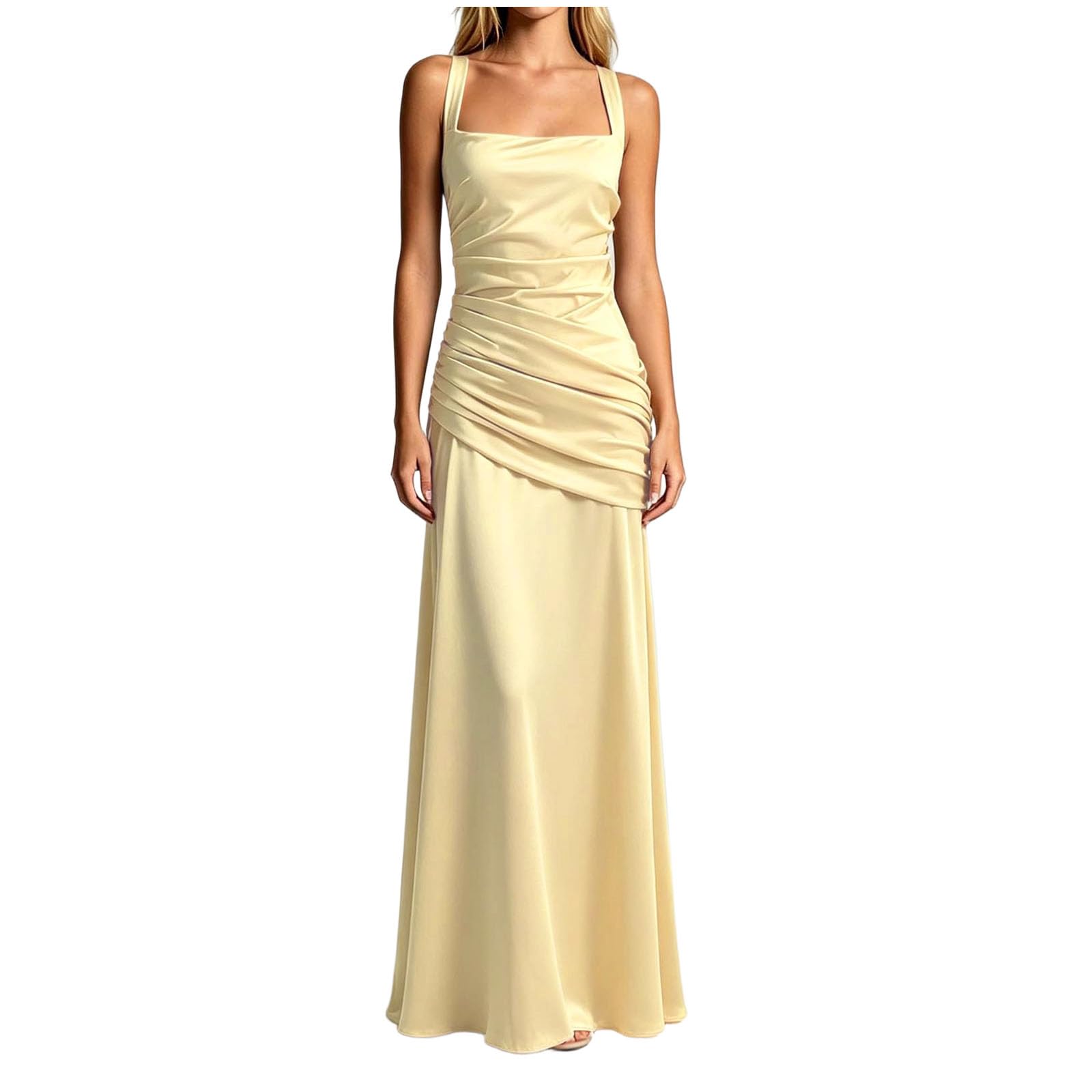 Vestidos De Boda Invitada Vestido Boda Invitada Largo Maxi Vestido Ajustado Sin Mangas De Fiesta Ajustado Vestidos Formal Noche Bodycon para Cóctel Graduacion Comunion