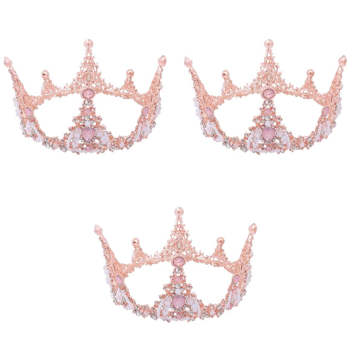 Corona reina de cristal para novia y niñas en bodas y cumpleaños un pack de 2 piezas