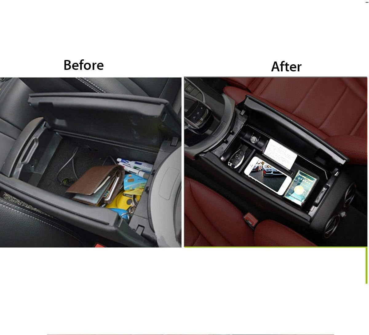 Auto Mittelkonsole Organizer Aufbewahrungsbox Tray Armlehne Container Fit Fur Mercedes Benz C Klasse W205 2015 2018 Amazon De Auto Motorrad