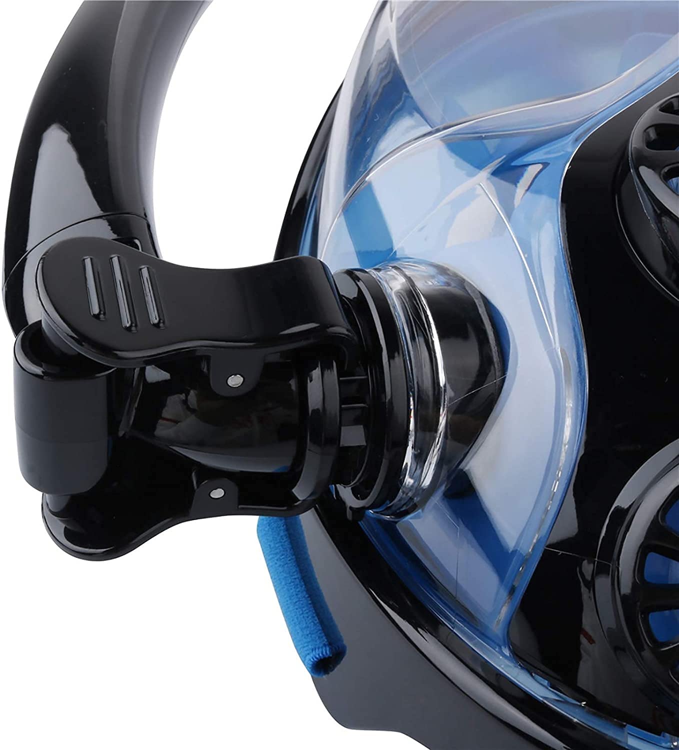 Maschera integrale per snorkeling, maschere subacquee, maschera antiappannamento integrale per snorkeling, attrezzatura per nuoto e snorkeling, attrezzatura professionale per adulti e bambini (blu, 1