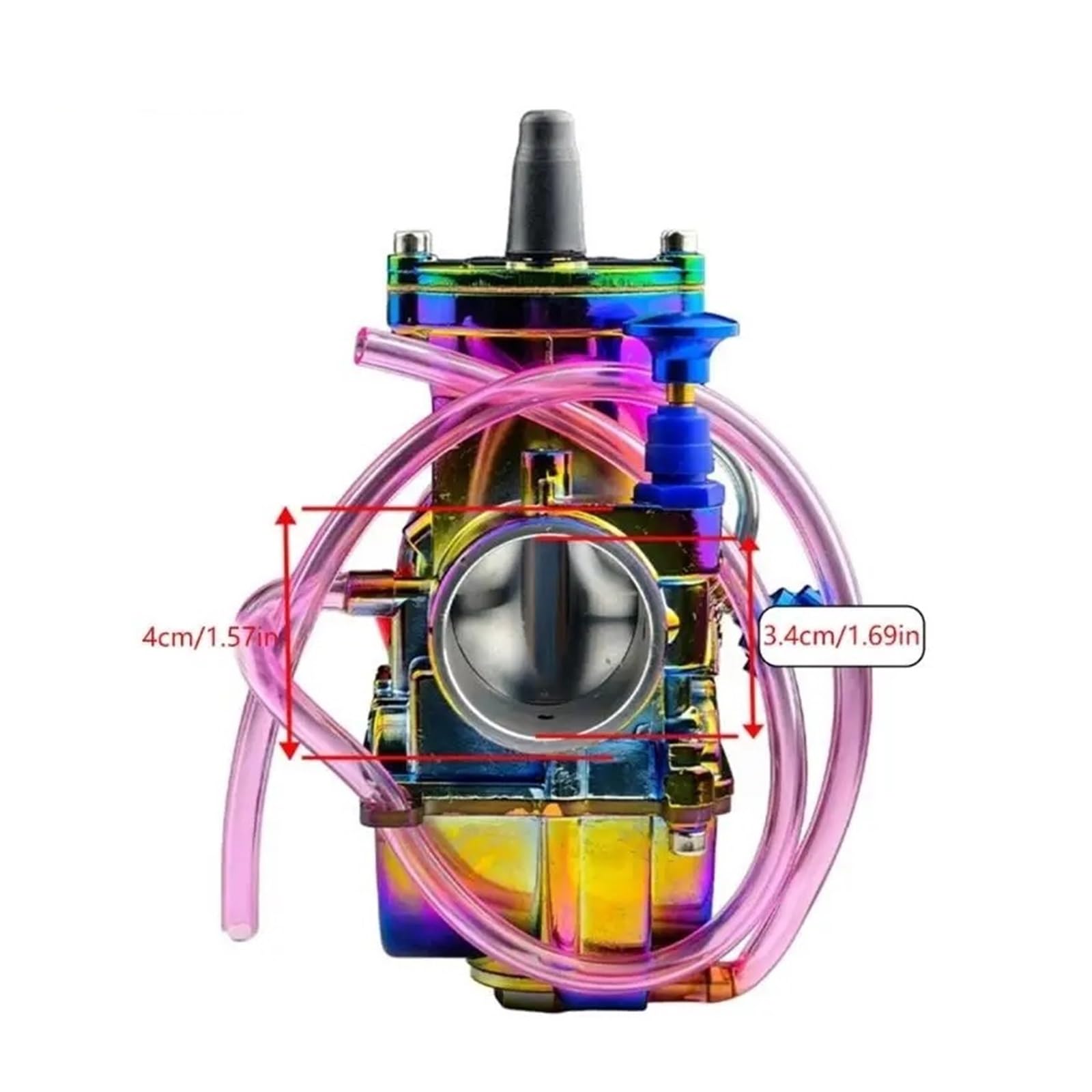 Carburatore moto Carburatore per bici da Per moto cromato Parti di regolazione facile installazione
