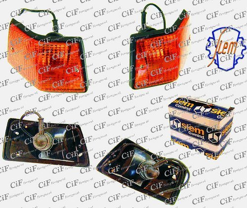 FRECCE POSTERIORI COMPLETE ARANCIO ARANCIONI PER VESPA 125 T5 ORIGINALI SIEM