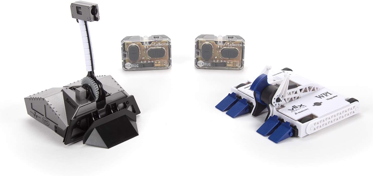 HEXBUG BattleBots Rivals 4.0 (Blacksmith and Biteforce) Toys for Kids, Fun Battle Bot Hex Bugs Black Smith and Bite Force