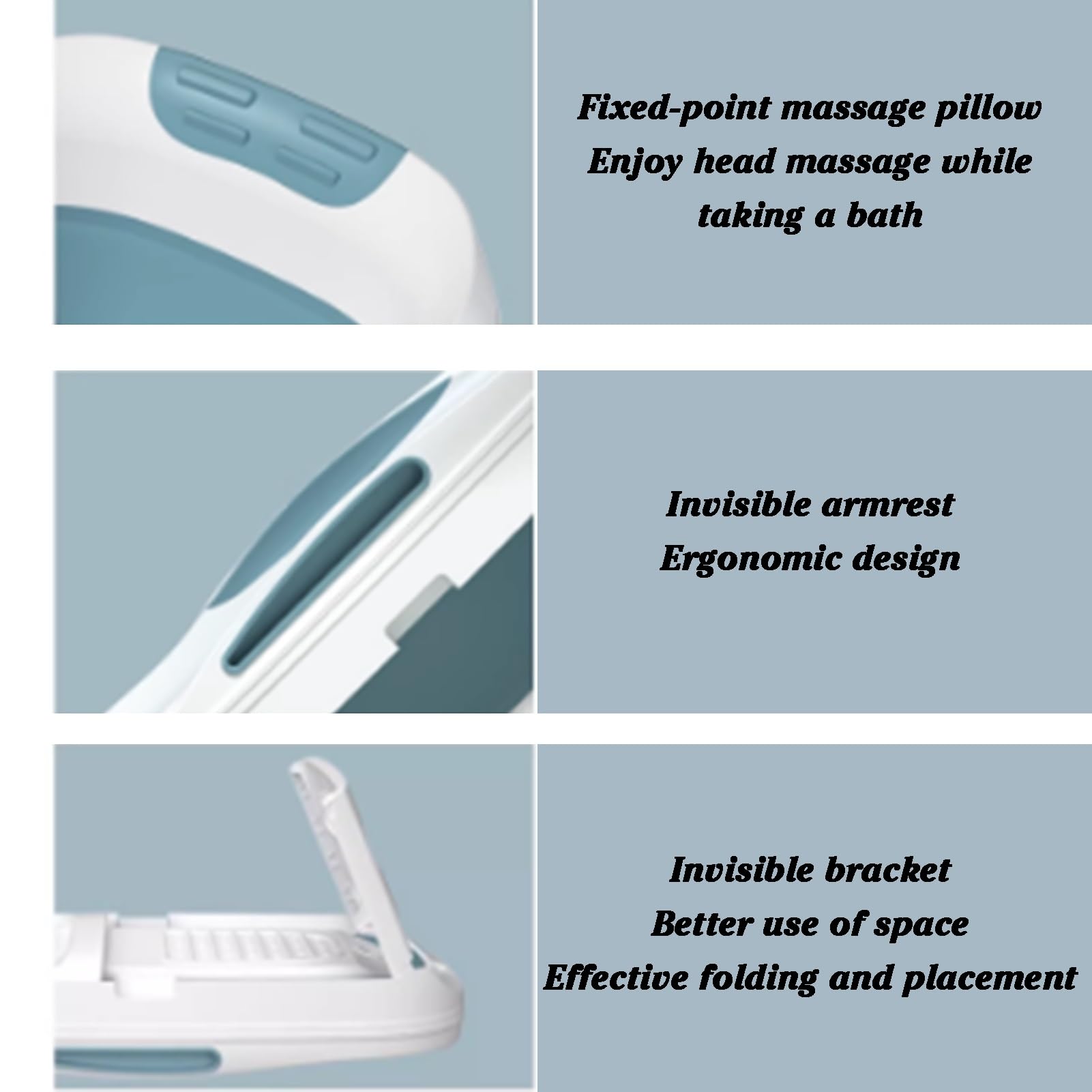 Vasca Da Bagno Portatile, Vasca Pieghevole Tuckaway Con Copertura Termica, Vasche Pieghevoli Non Gonfiabili, Facili Da Usare, Ideali For Bagni Caldi(1,110X61X53cm)