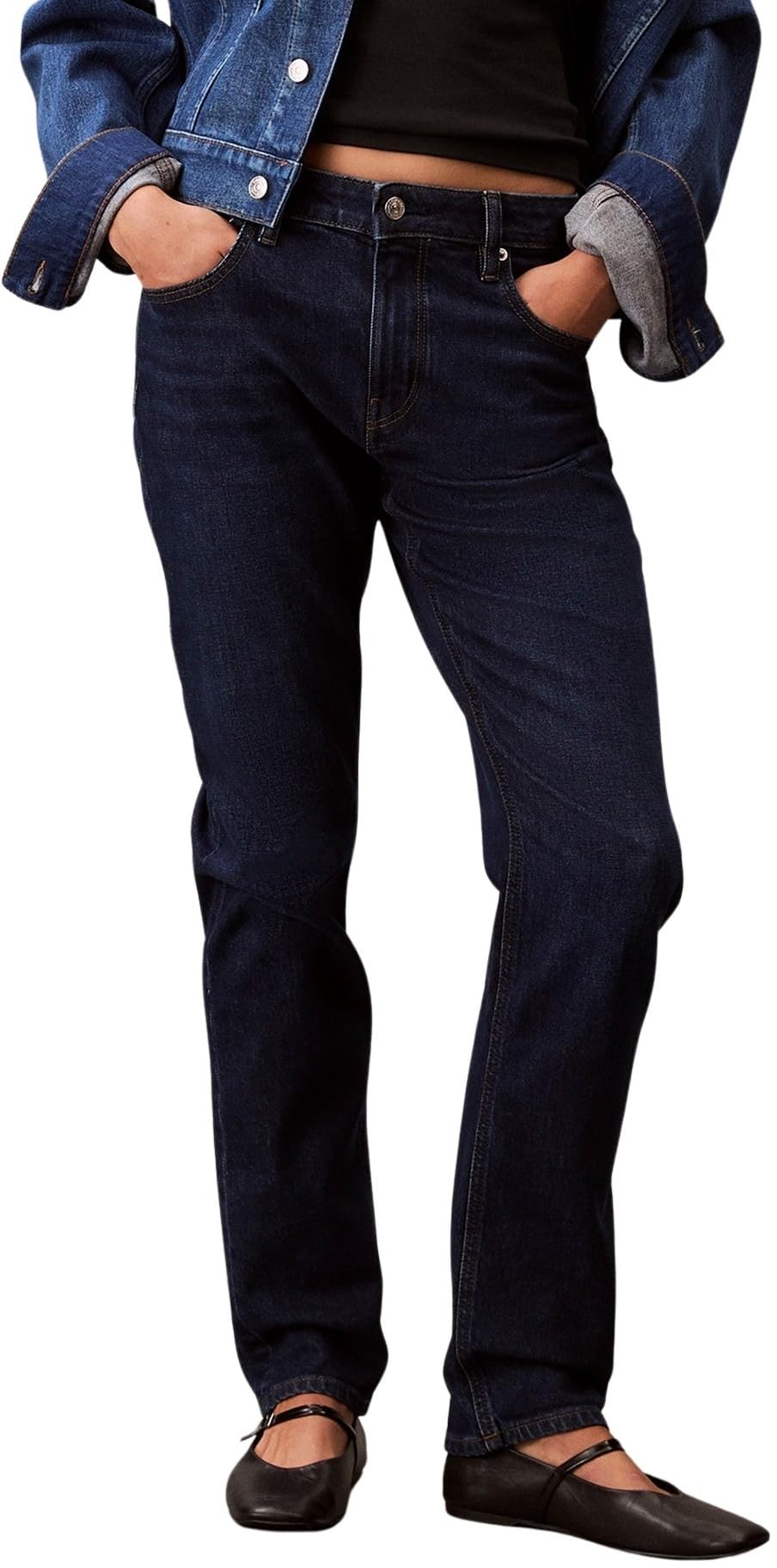 Calvin Klein Women’s Mid Rise Slim Blue Orbit Jeans, Blue (Blue Orbit), 29W