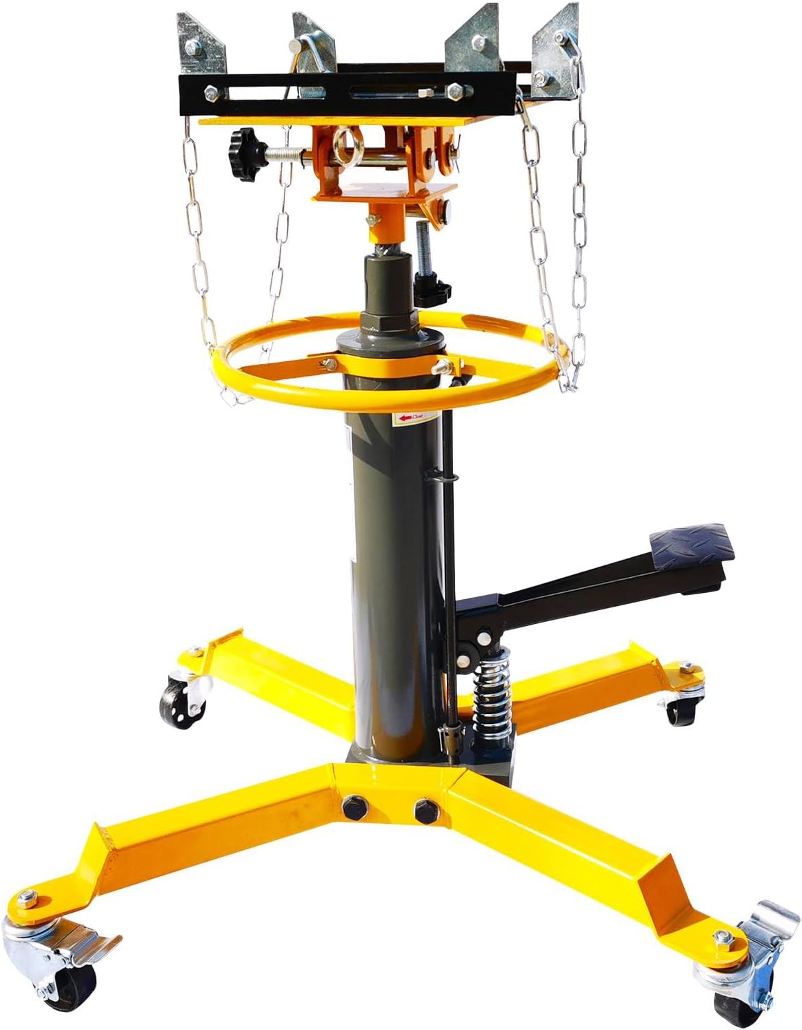 Alisaouse Transmission Jack,2Stage 0.75Ton 1600lbs Capacity Hydraulic Telescopic