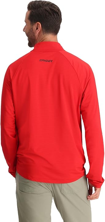 Spyder Men's Gridweb Half Zip Fleece Ski Base Layer Jacket