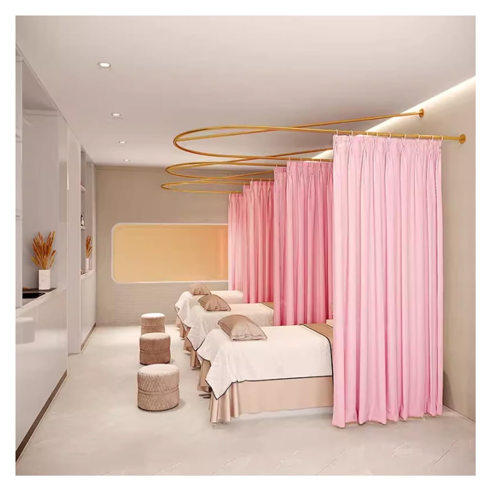 Séparateur de cabine esthétique en U pour intimité client