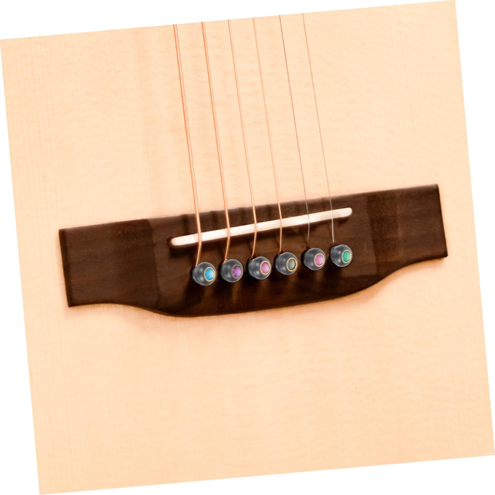 TOYANDONA 30pezzi Piroli Per Chitarra Folk Acciaio Da Accessorio Per Strumenti Musicali Pegs Per Corde Di Alta Qualità Per Chitarre Acustiche e Folk Facili Da Installare e Resilienti