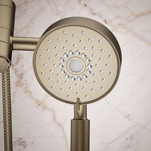 Vista 35 de KOHLER 23219-TT Purist - Kit combinado de ducha multifunción 2 en 1, cabezal de ducha giratorio con cabezal de ducha de mano, 2.5 GPM, titanio