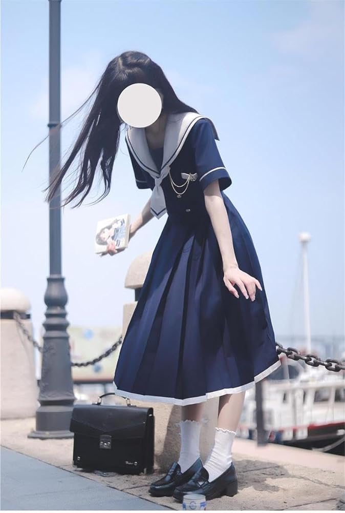 KRY clothing セーラーワンピース 陰鬱　ブラック×パープル KRY clothing セーラーワンピース 陰鬱 ブラック×パープル 陰鬱