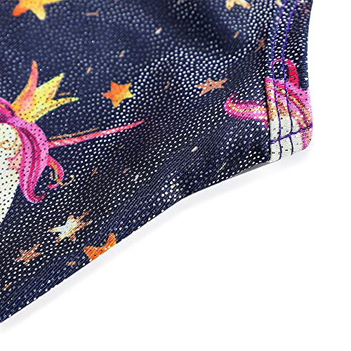 HOZIY Girls Gymnastics Leotards for Kids Tumbling Outfits Biketard Sparkle Adorable Pattern