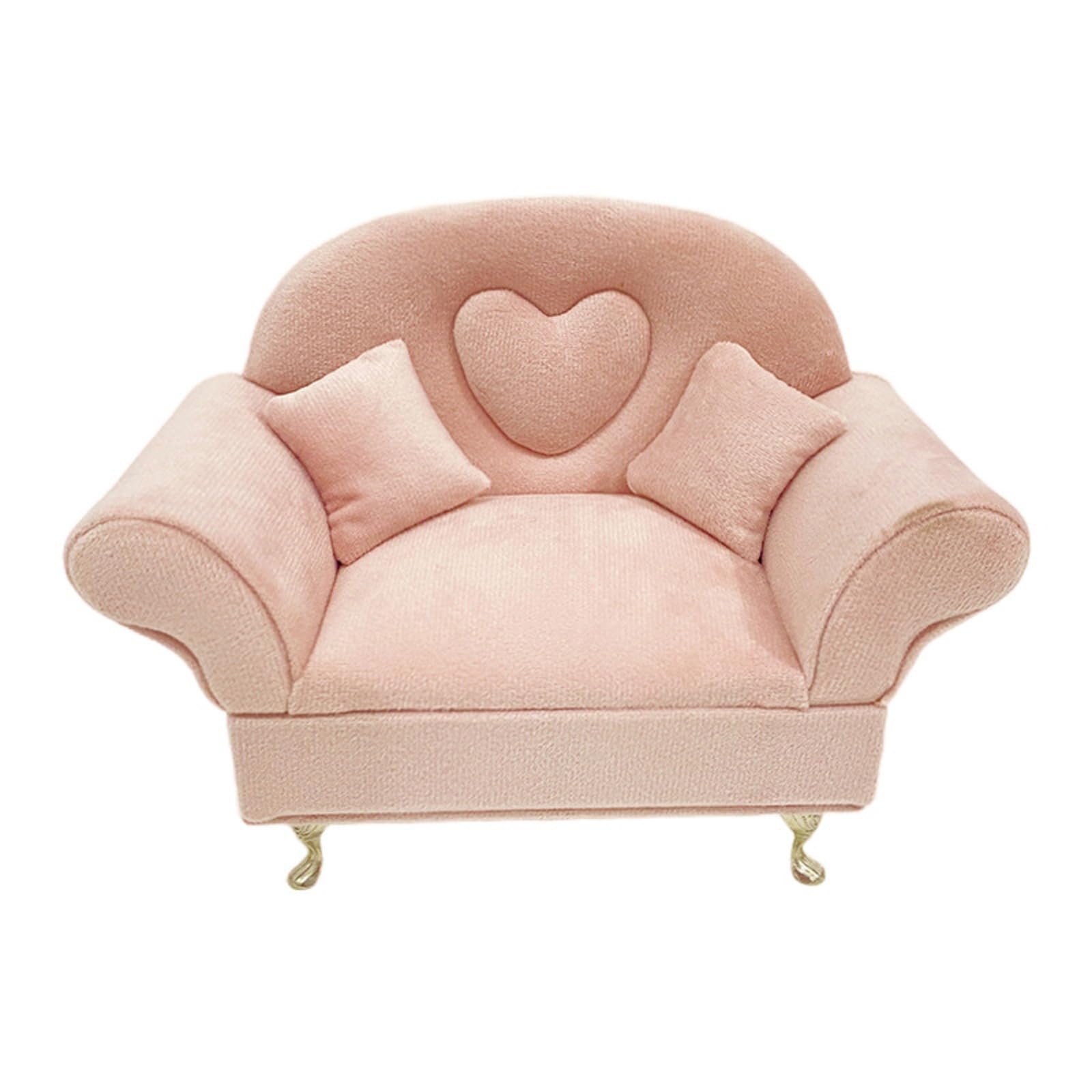 Kalttoy A Decorative 1/6 Scale Dollhouses Loveseat Sof Jewelry Case For Model Makers Nd Doll Collectors Model Making Ccessories