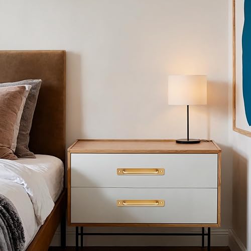 Miniatura 10 de Geesatis 2 tiradores de puerta corrediza de granero, manijas de puerta de empuje, manijas de acero inoxidable para muebles, con tornillos de